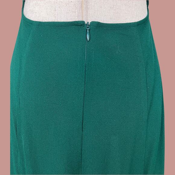 Reformation Gavin Dress Emerald Green Size 4 Small Cap Sleeve Slit Maxi Gown - Picture 5 of 11